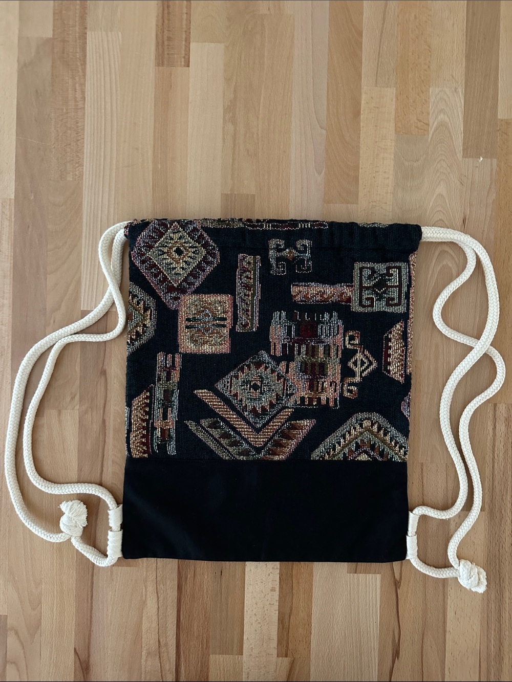 NWOT Fabric Drawstring Backpack